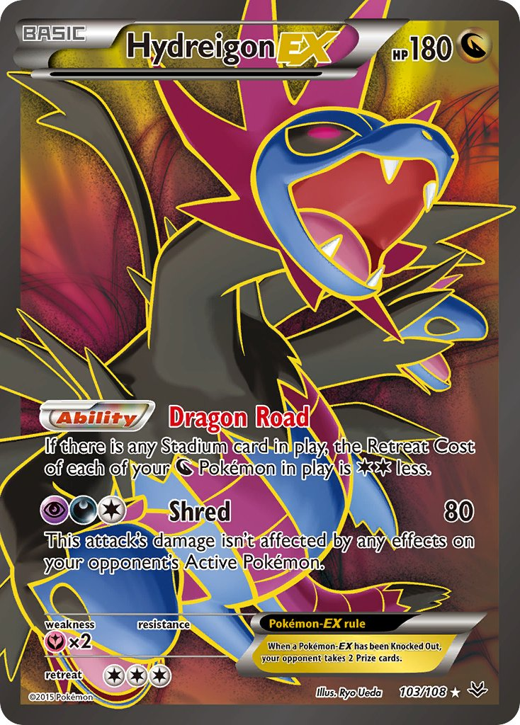 Hydreigon EX Pokémon card