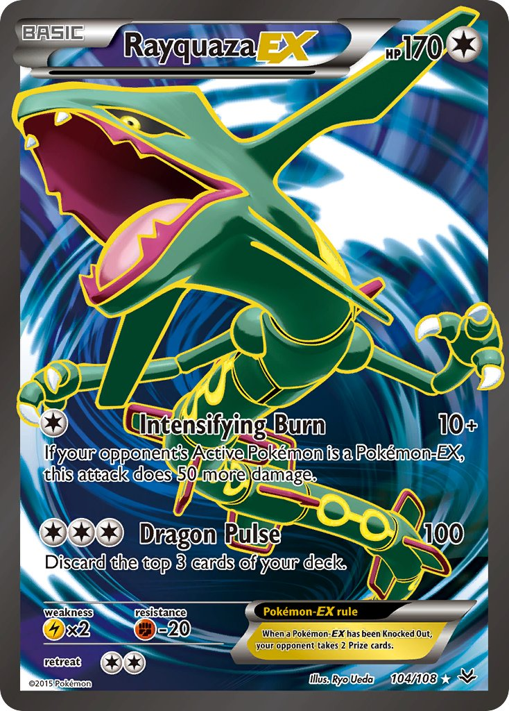 Rayquaza EX Pokémon card