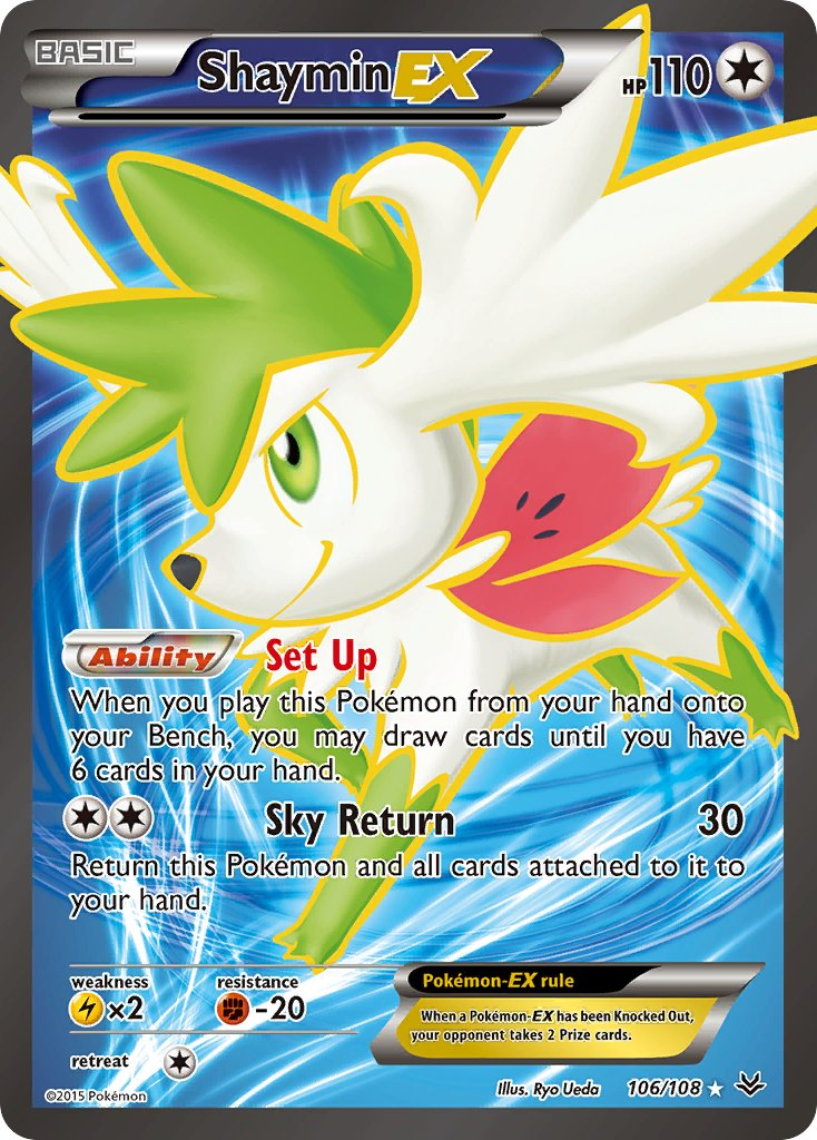 Shaymin EX Pokémon card