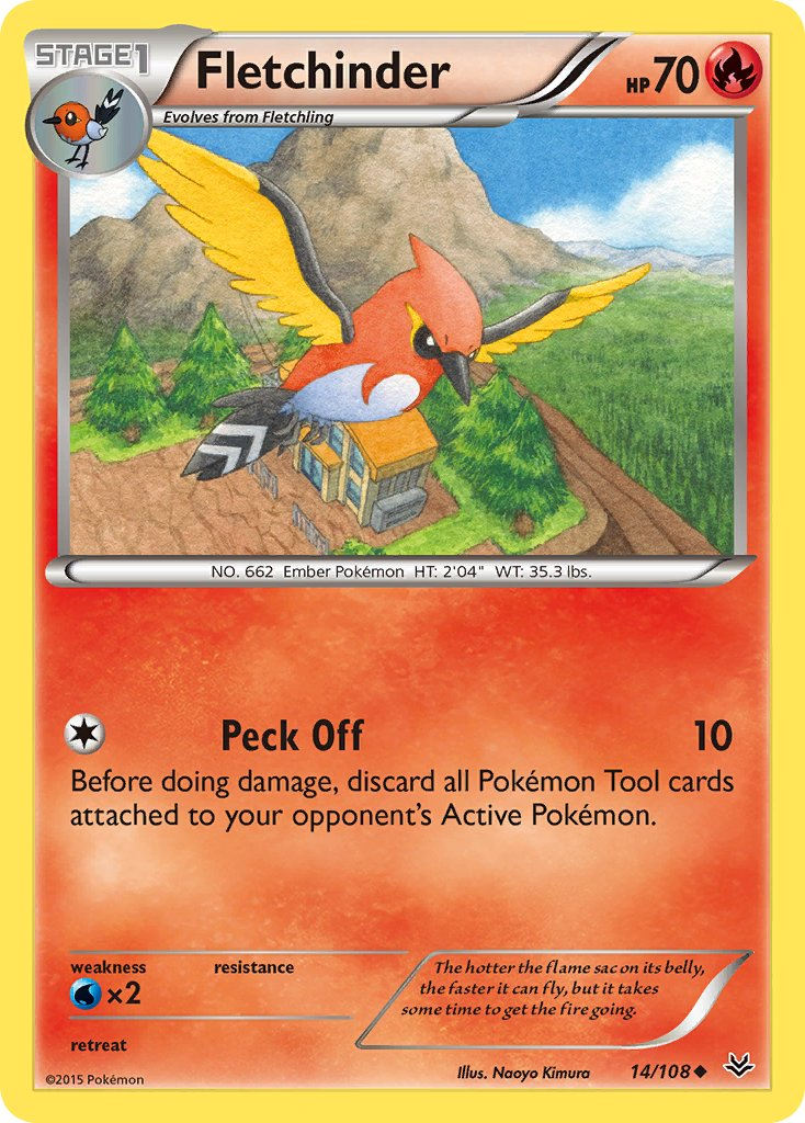 Fletchinder Pokémon card