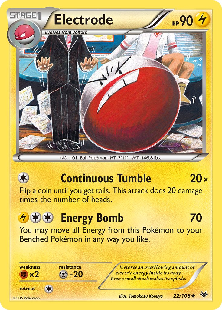 Electrode Pokémon card