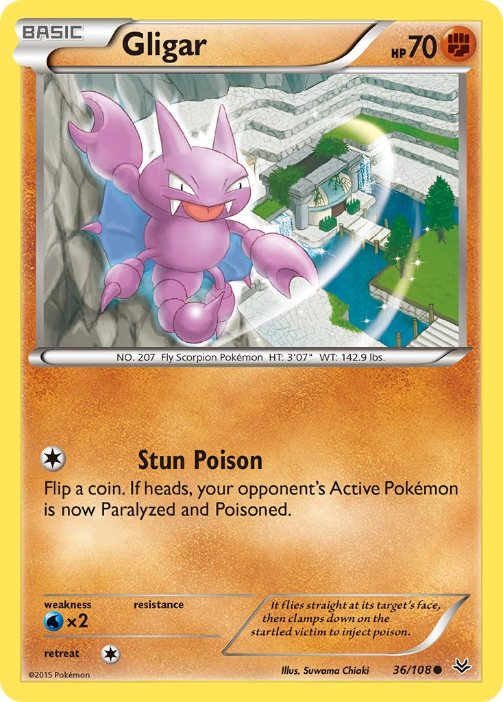 Gligar Pokémon card