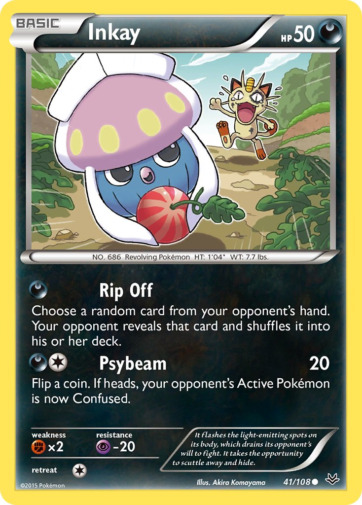 Inkay Pokémon card