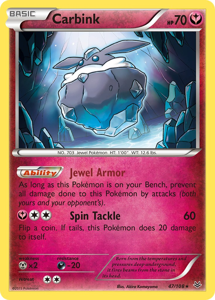Carbink Pokémon card