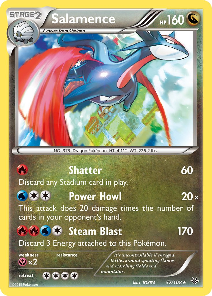 Salamence Pokémon card