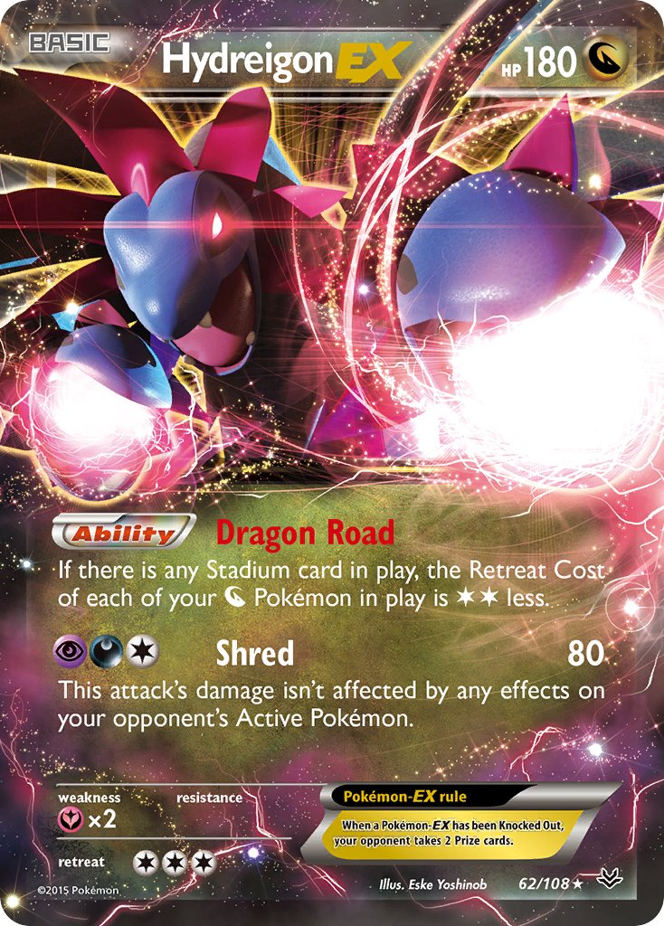 Hydreigon EX Pokémon card