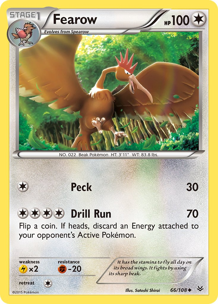 Fearow Pokémon card