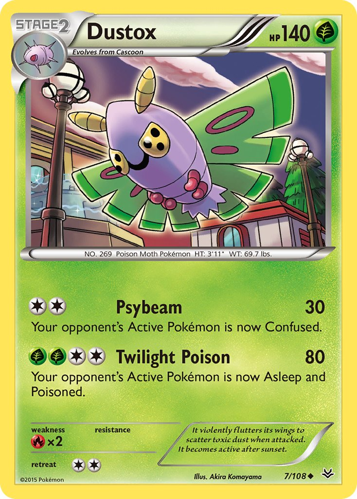 Dustox Pokémon card