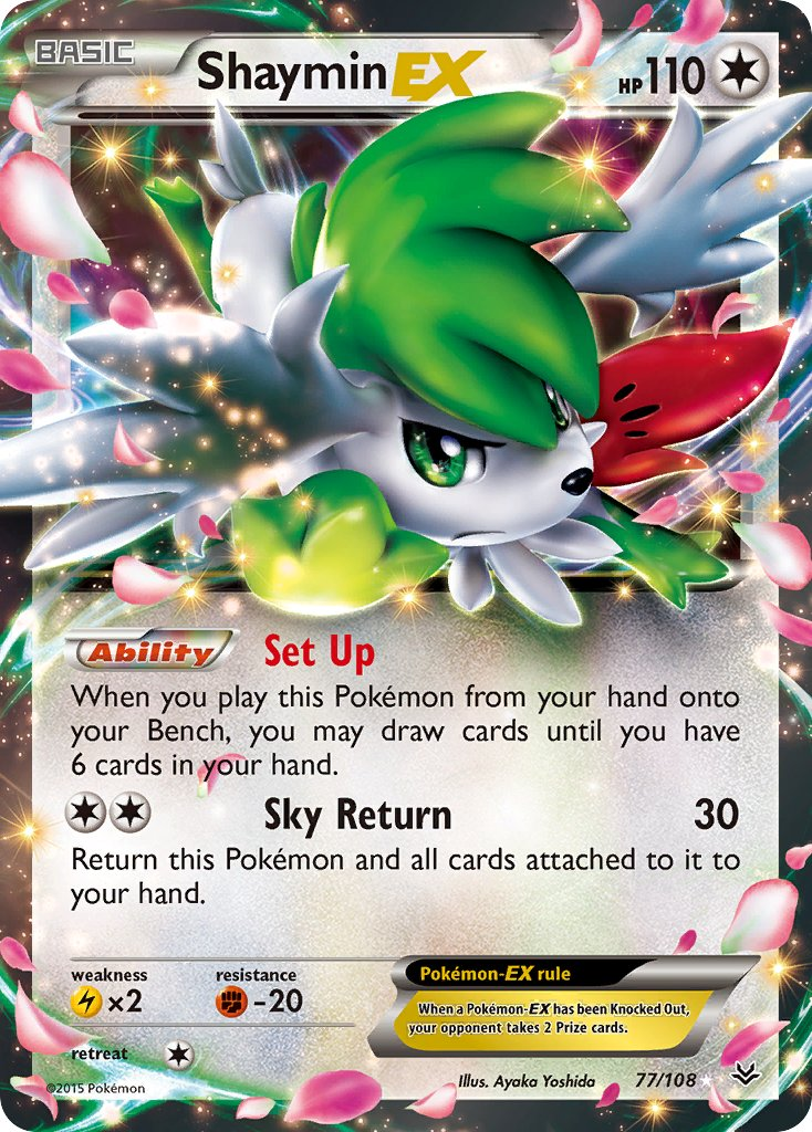 Shaymin EX Pokémon card