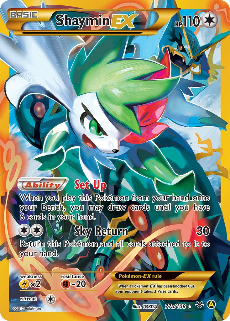 Shaymin EX Pokémon card