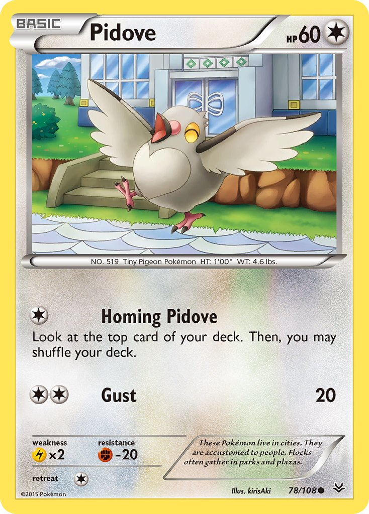 Pidove Pokémon card