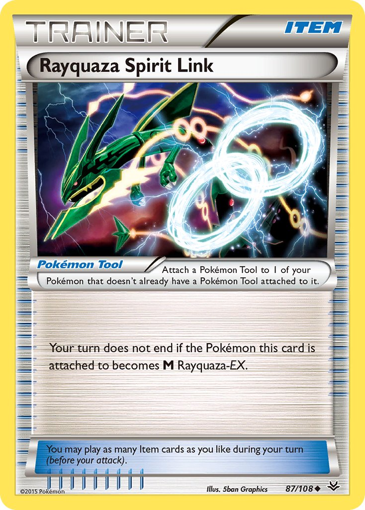 Rayquaza Spirit Link Pokémon card