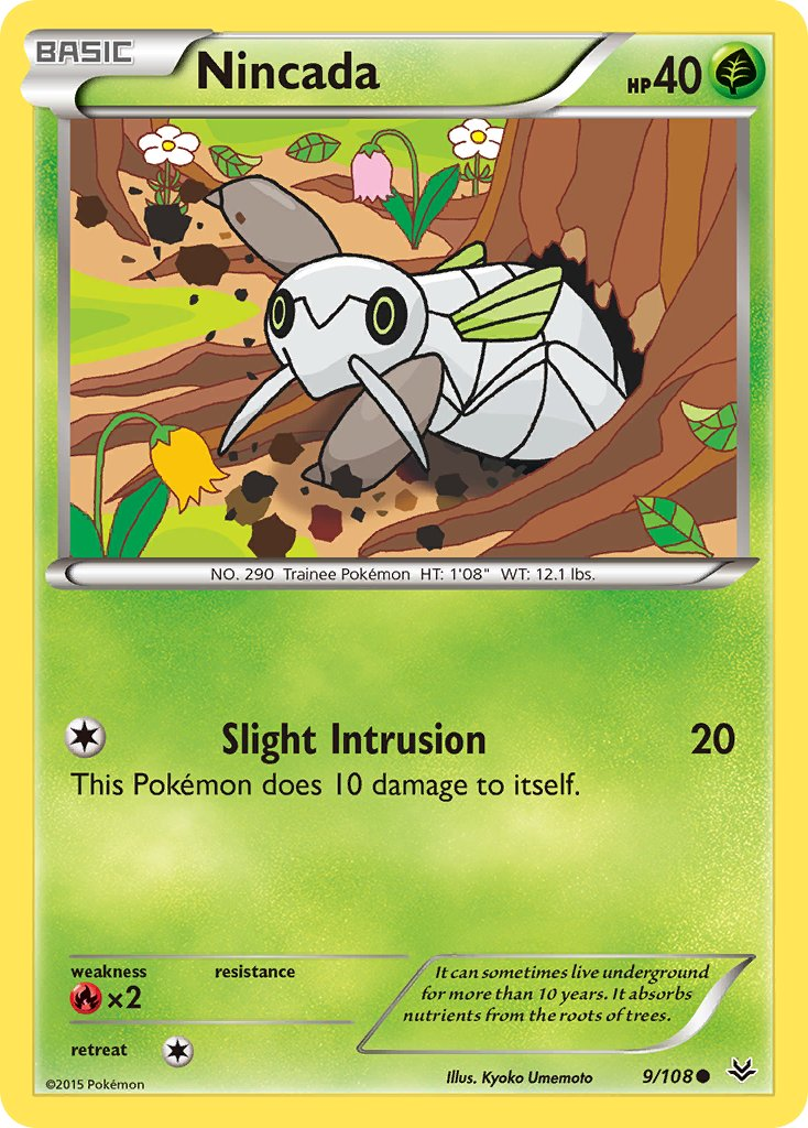 Nincada Pokémon card