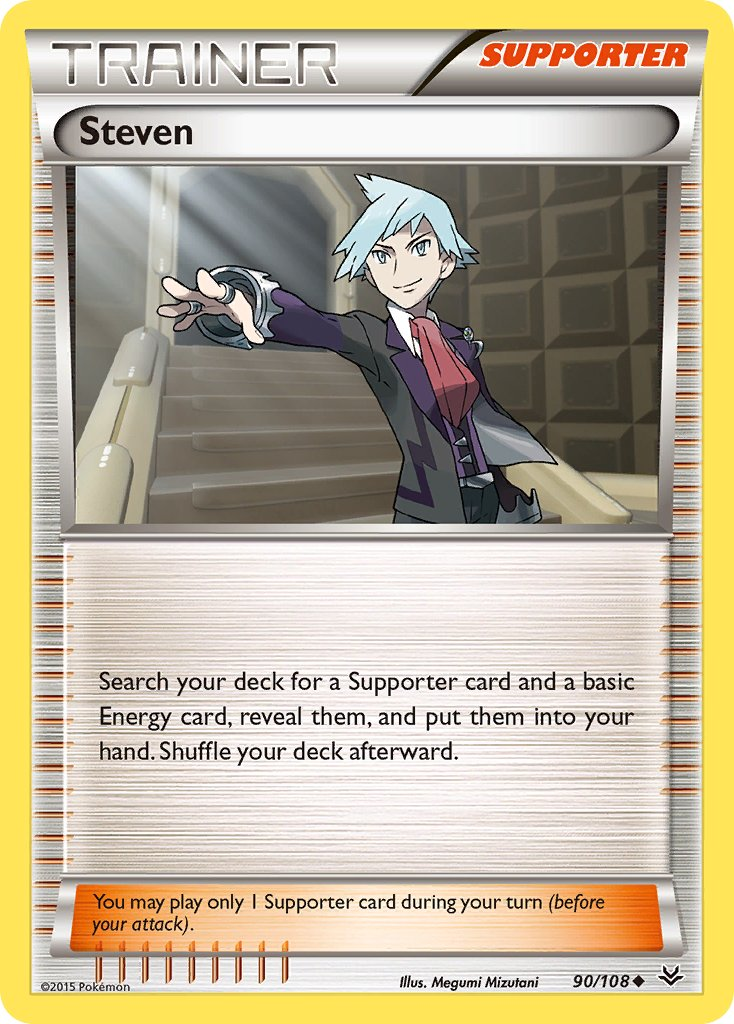 Steven Pokémon card