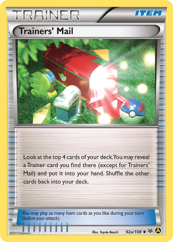 Trainers' Mail Pokémon card