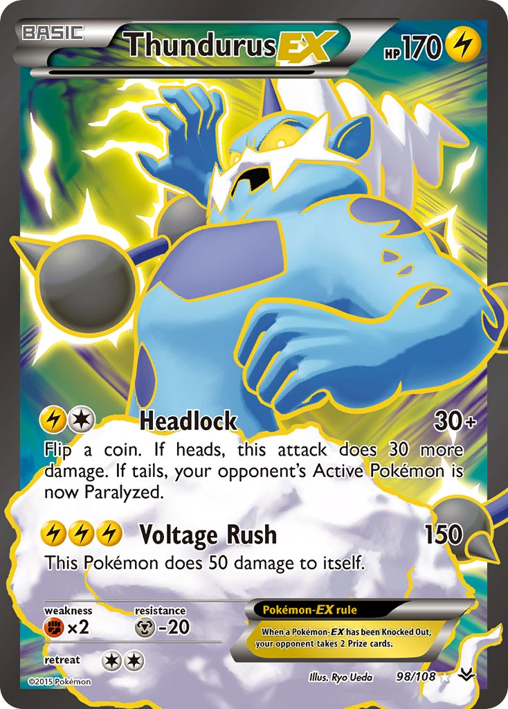 Thundurus EX Pokémon card