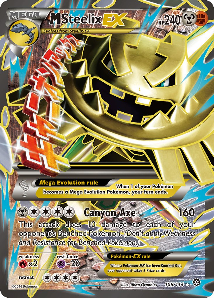 Mega Steelix EX Pokémon card