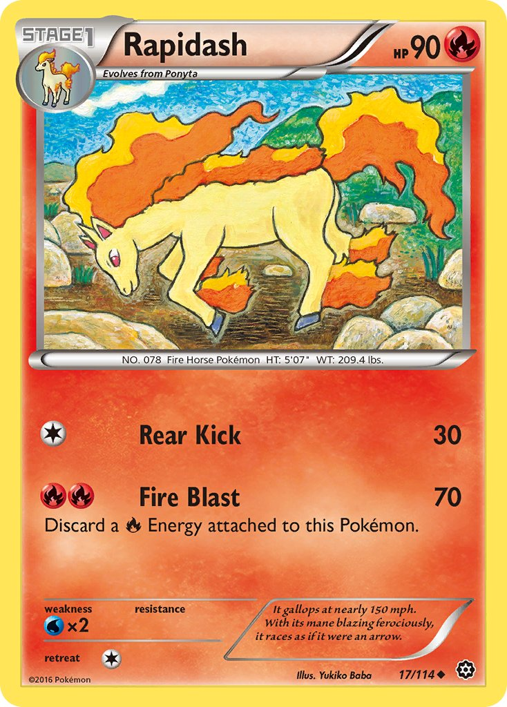 Rapidash Pokémon card