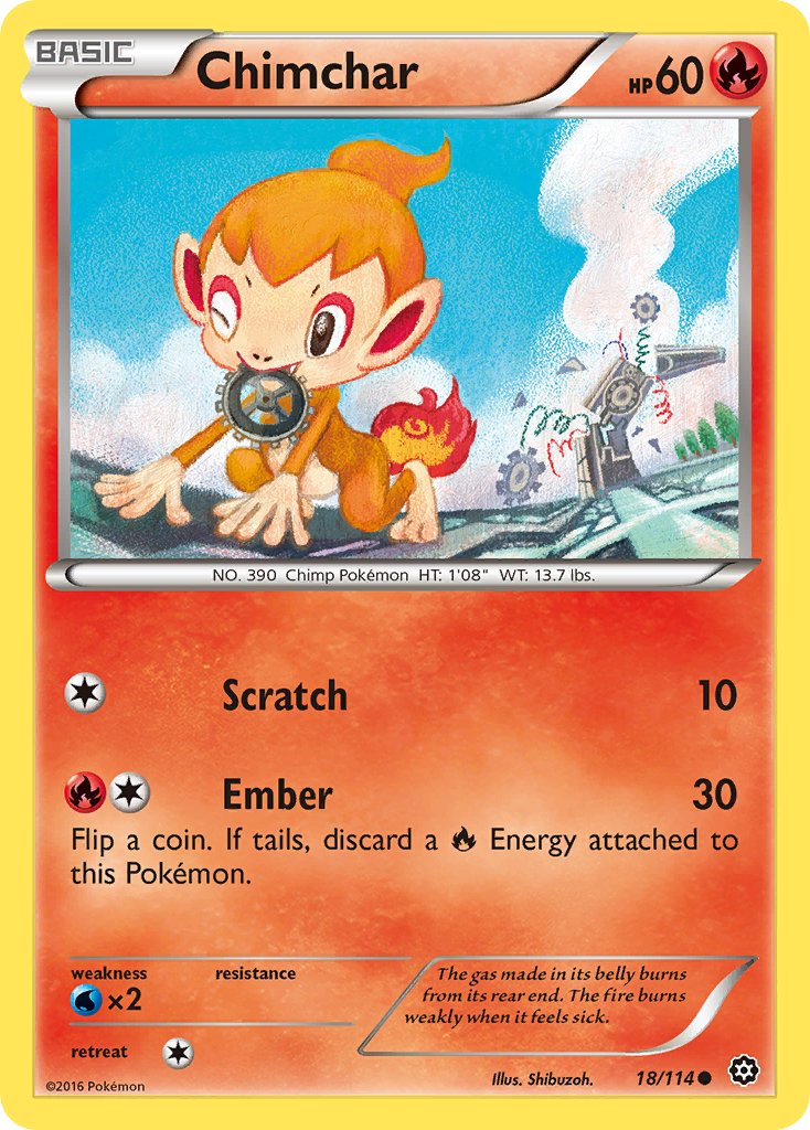 Chimchar Pokémon card
