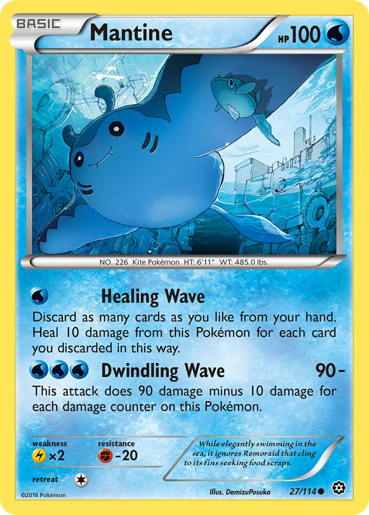 Mantine Pokémon card