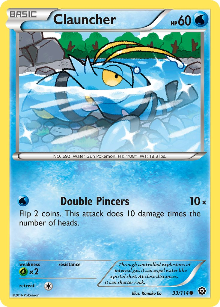 Clauncher Pokémon card