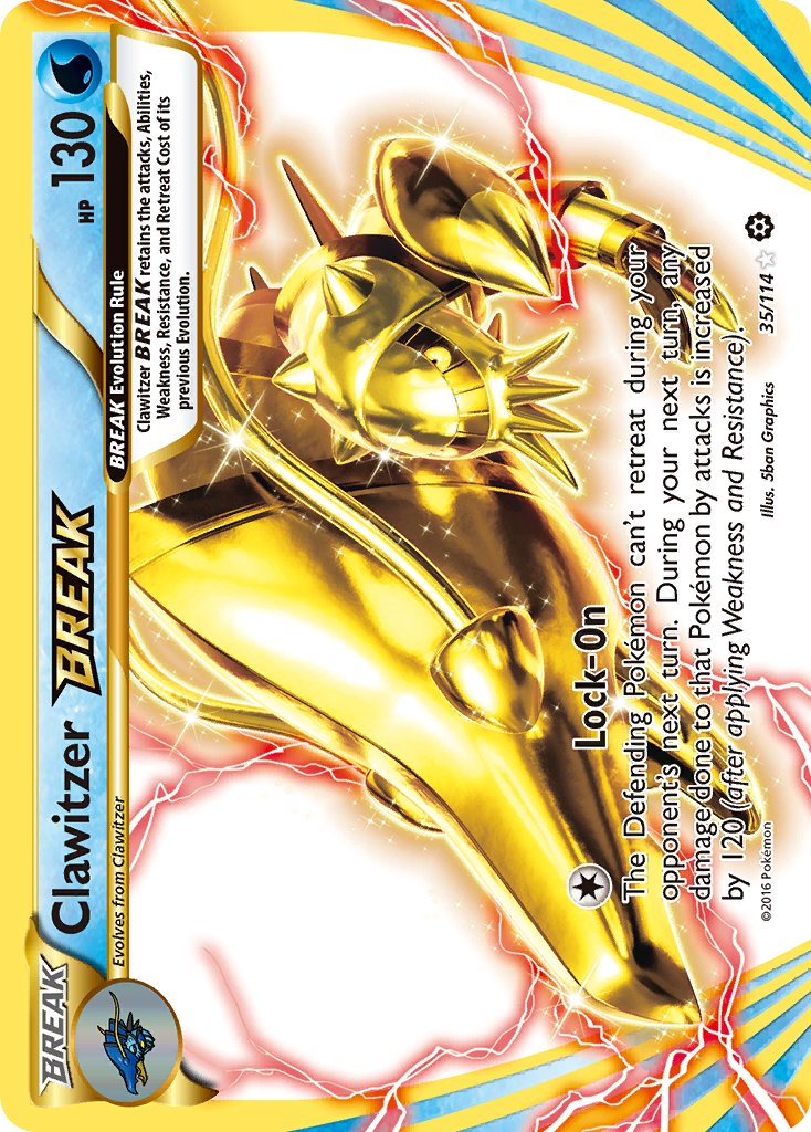Clawitzer BREAK Pokémon card