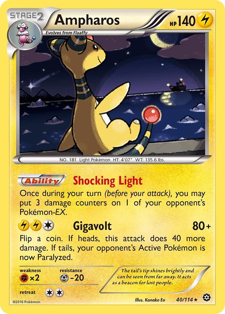 Ampharos Pokémon card