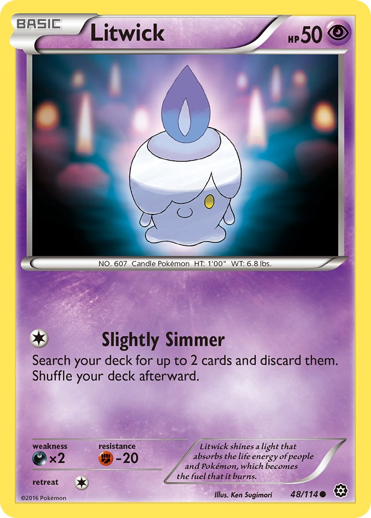 Litwick Pokémon card