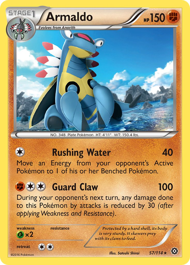 Armaldo Pokémon card