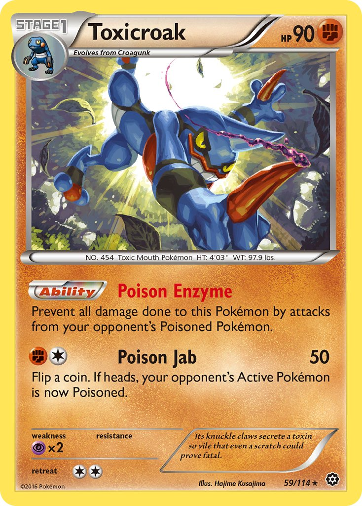 Toxicroak Pokémon card
