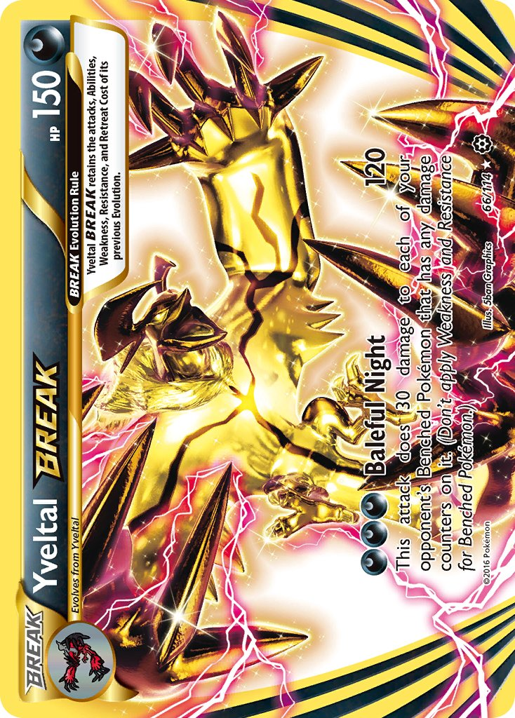 Yveltal BREAK Pokémon card