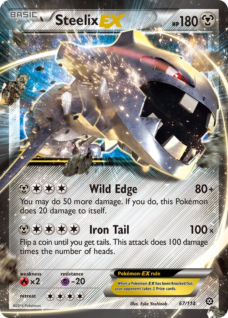 Steelix EX Pokémon card