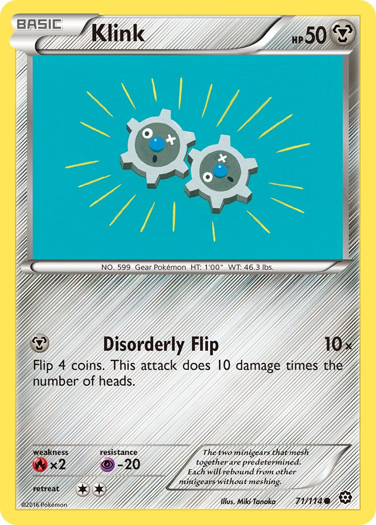 Klink Pokémon card