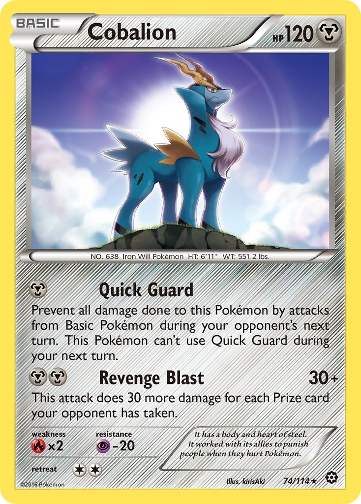 Cobalion Pokémon card