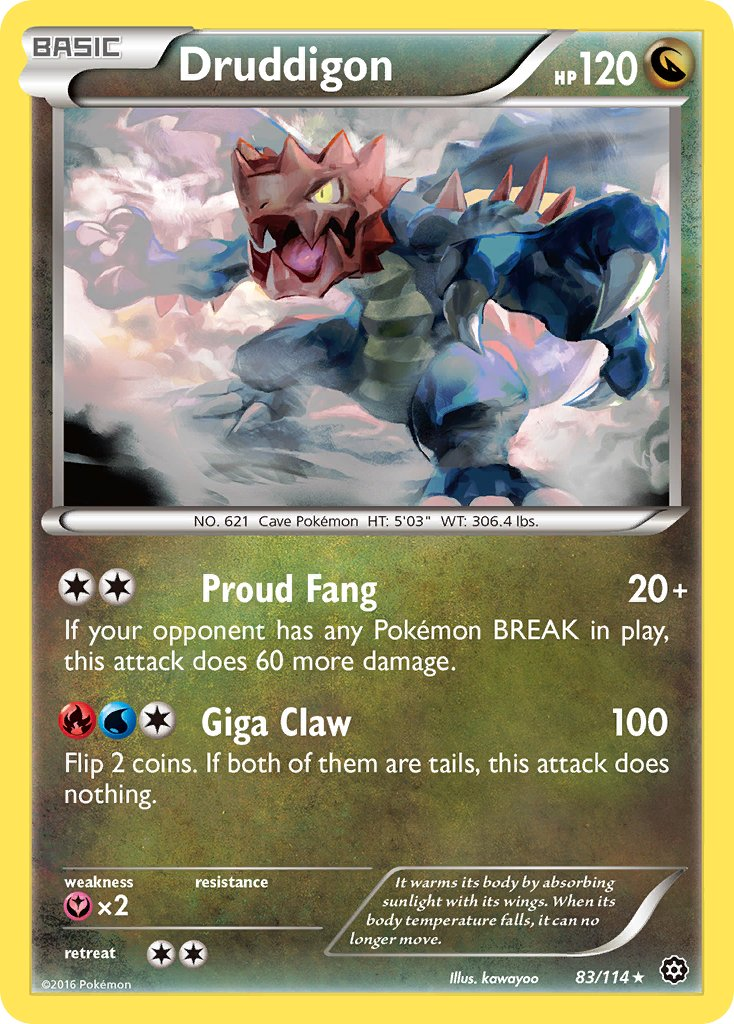 Druddigon Pokémon card