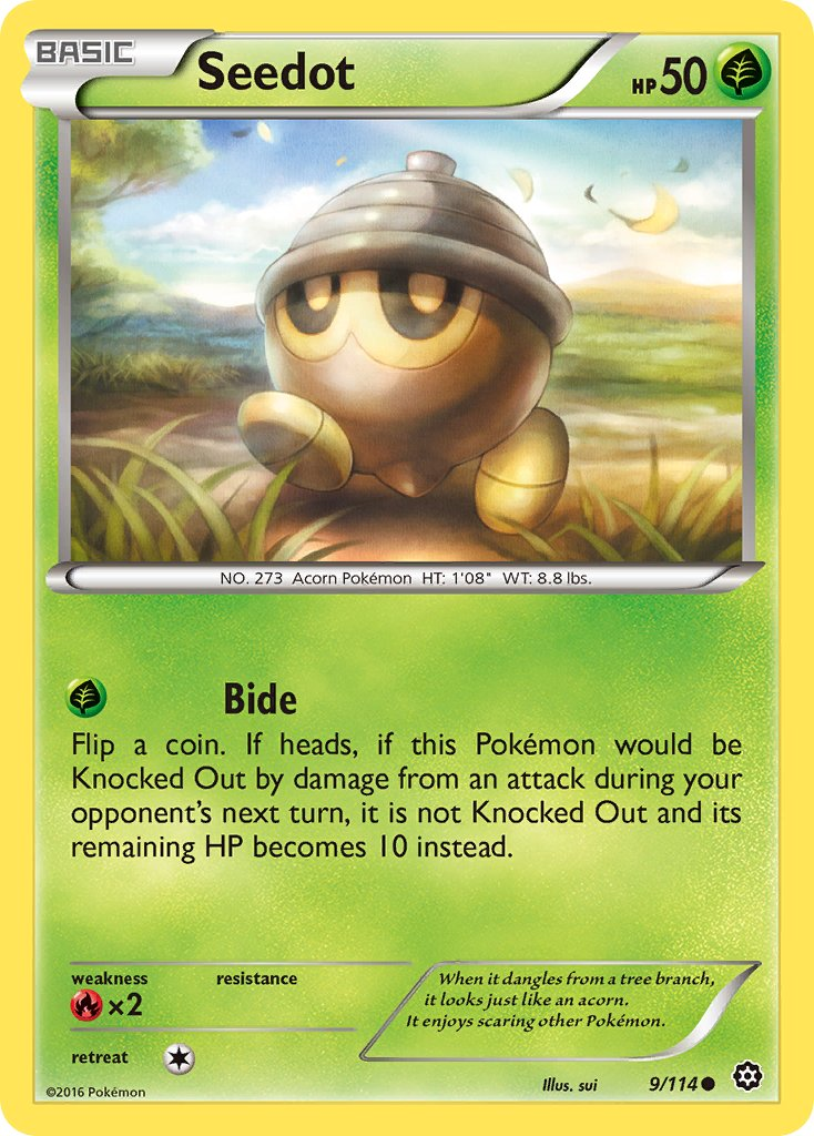 Seedot Pokémon card
