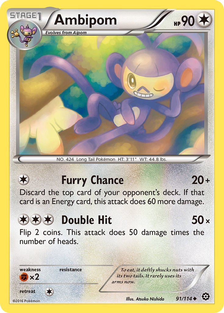 Ambipom Pokémon card