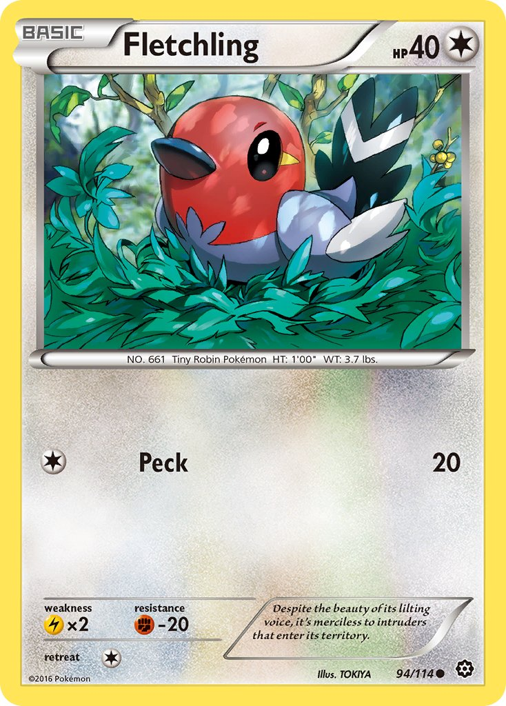 Fletchling Pokémon card