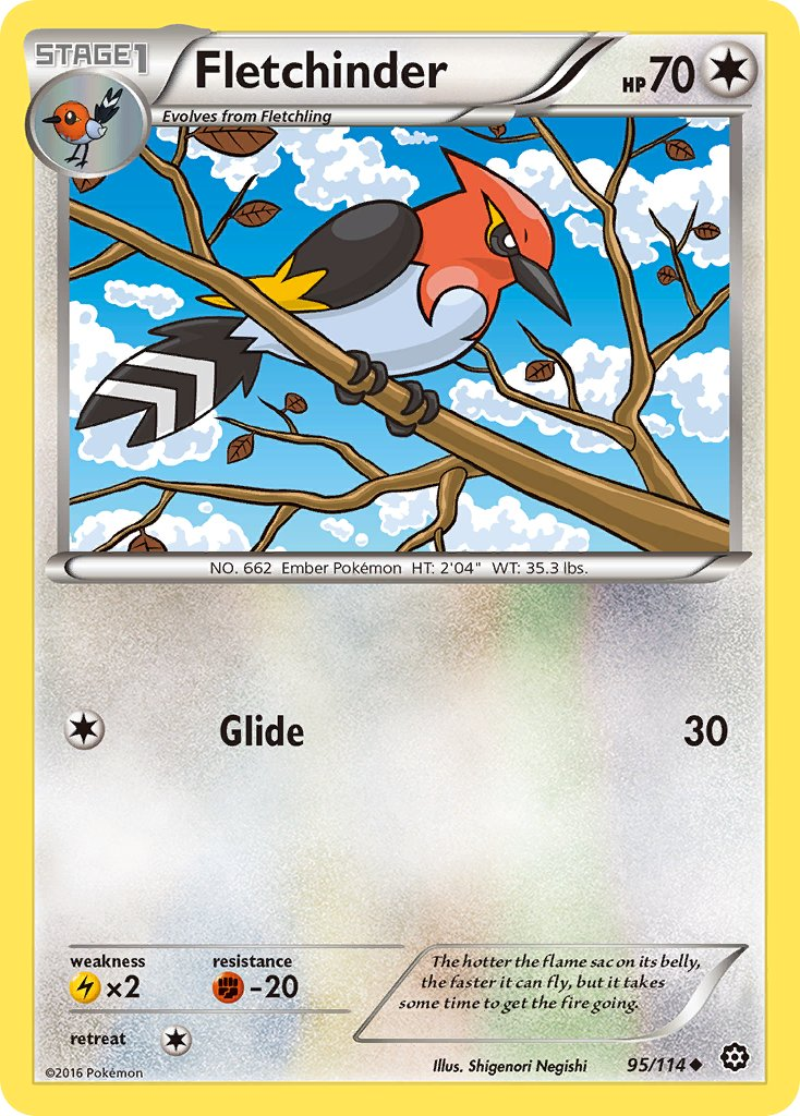 Fletchinder Pokémon card