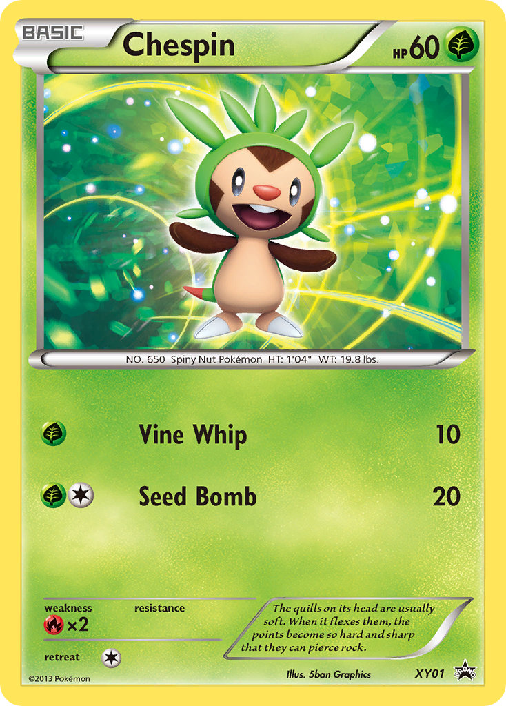 Chespin Pokémon card