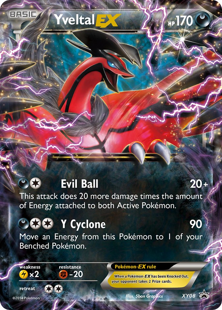 Yveltal EX Pokémon card