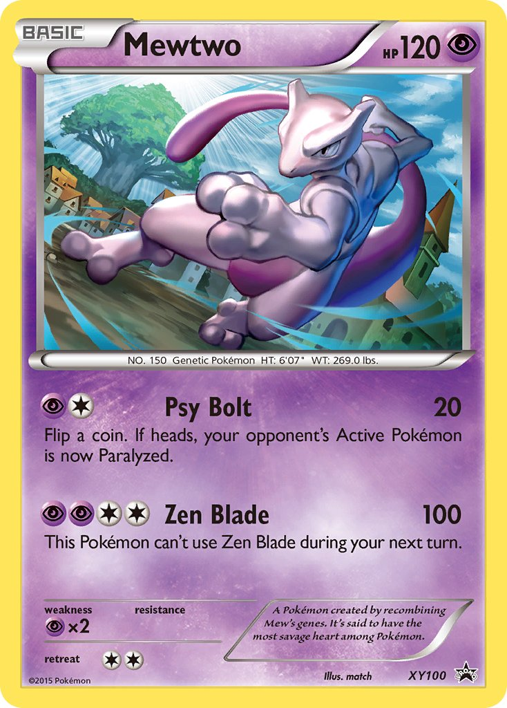 Mewtwo Pokémon card