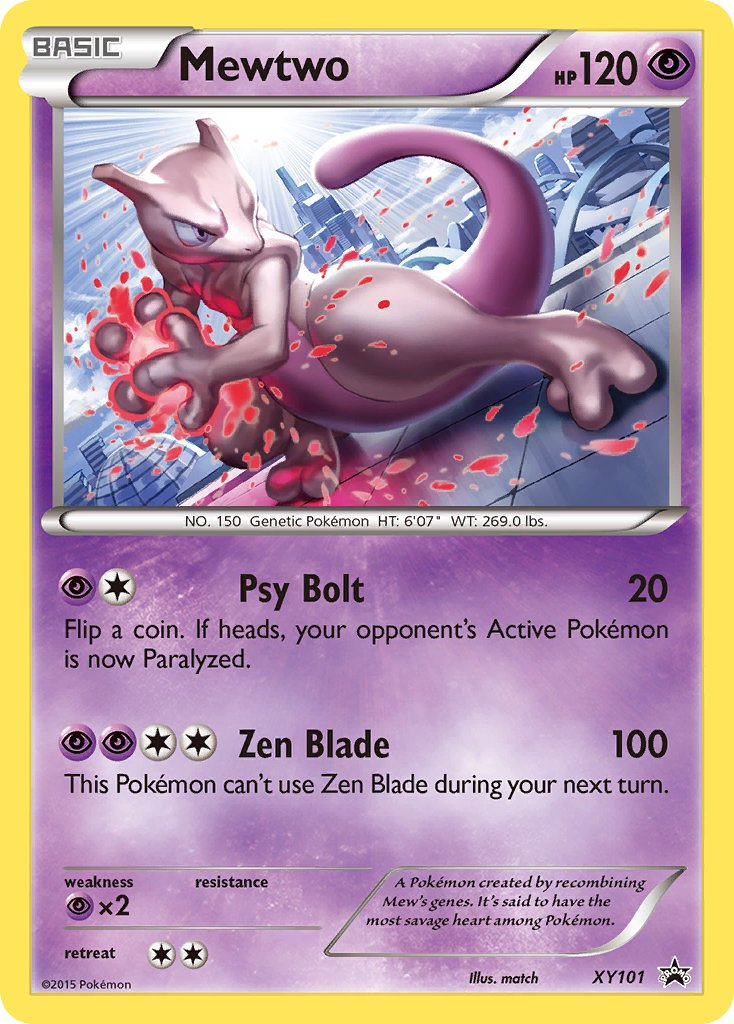 Mewtwo Pokémon card