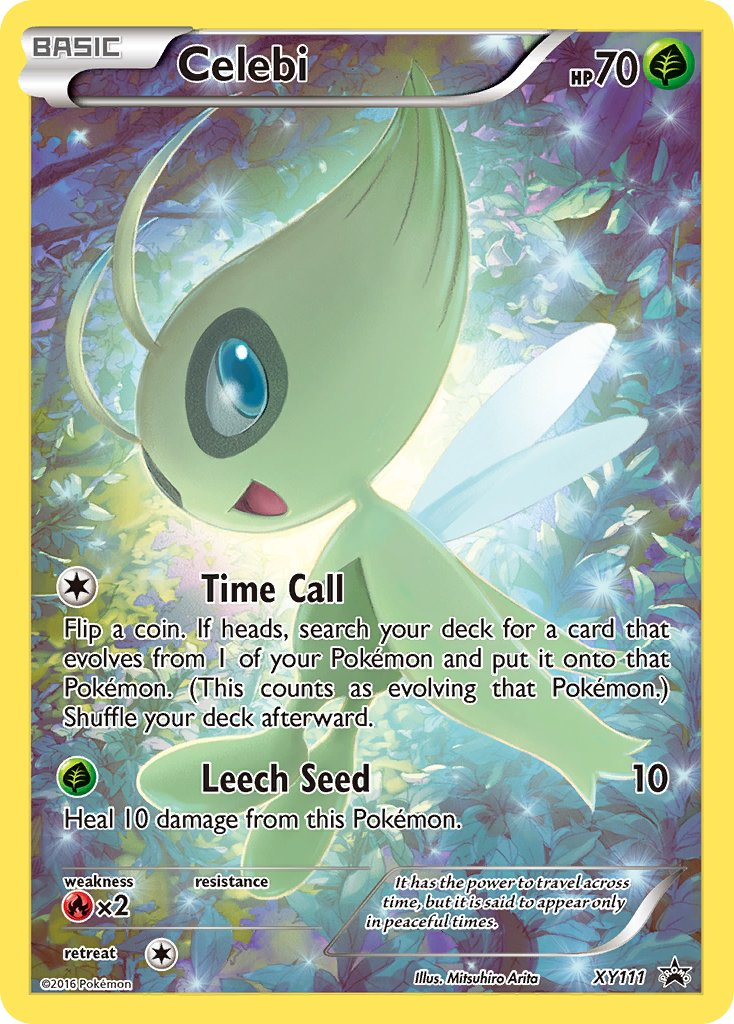 Celebi Pokémon card