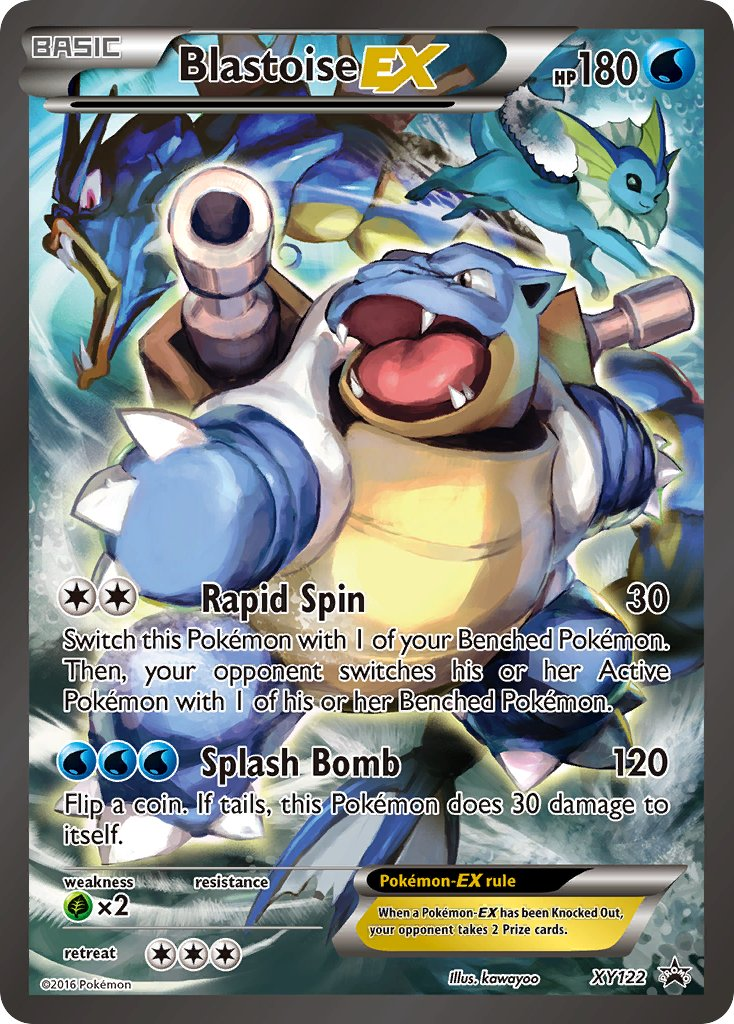 Blastoise EX Pokémon card