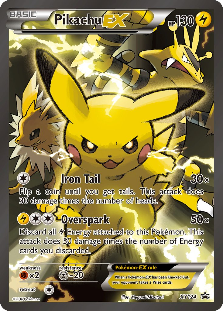 Pikachu EX Pokémon card