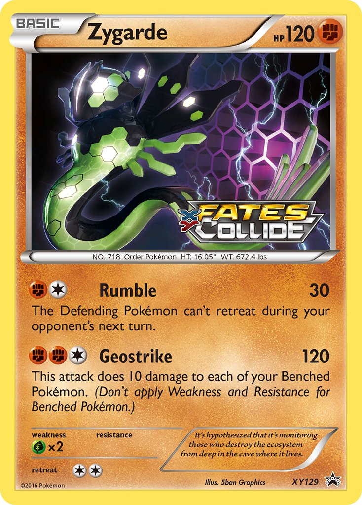 Zygarde Pokémon card