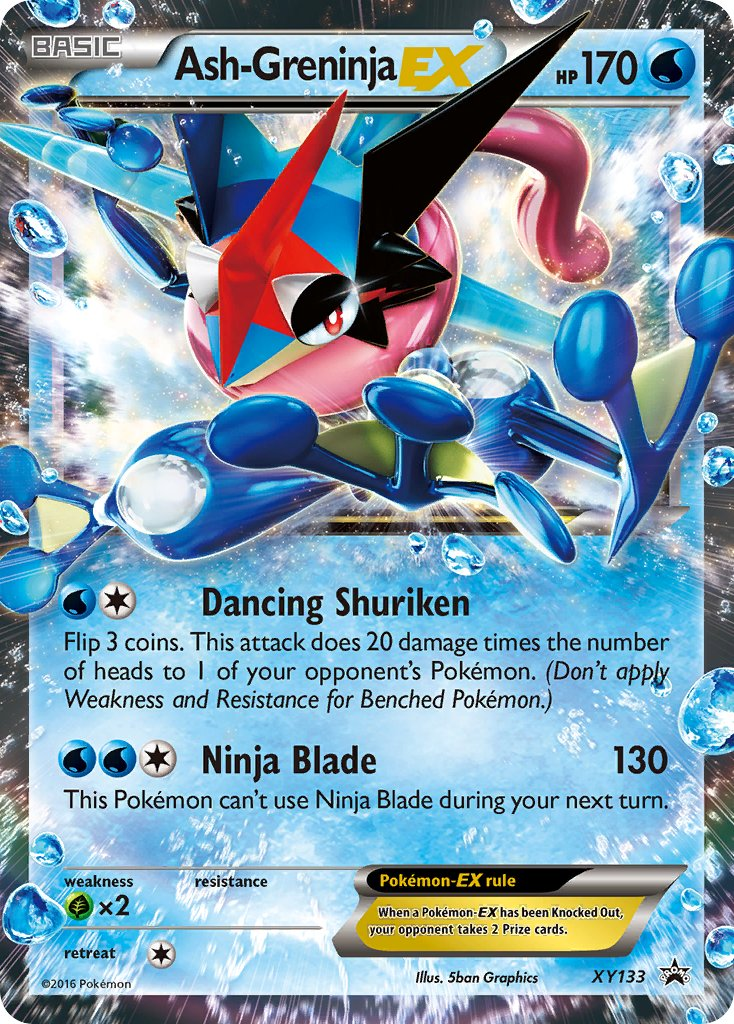 Ash-Greninja EX Pokémon card