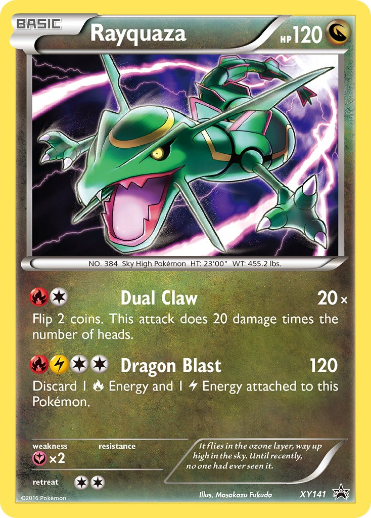 Rayquaza Pokémon card