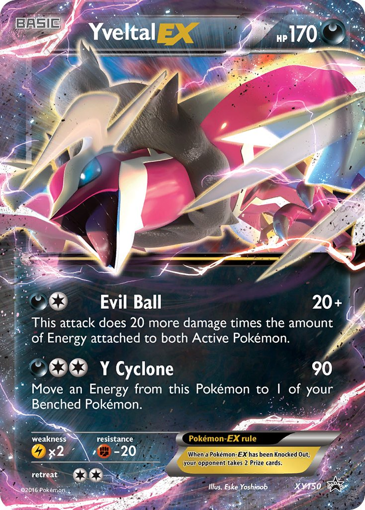 Yveltal EX Pokémon card